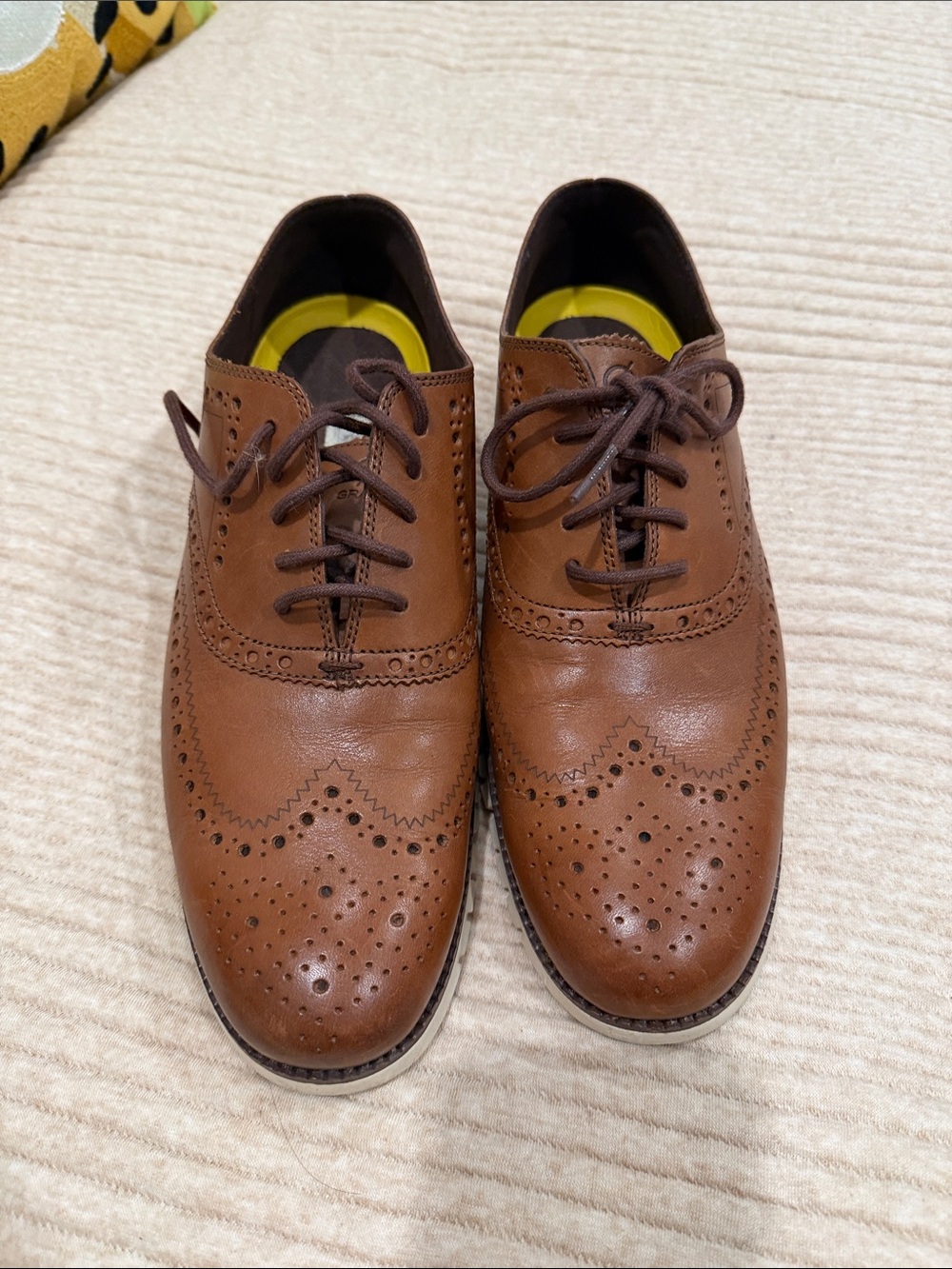 Cole Haan Brown Leather Wingtip Oxfords